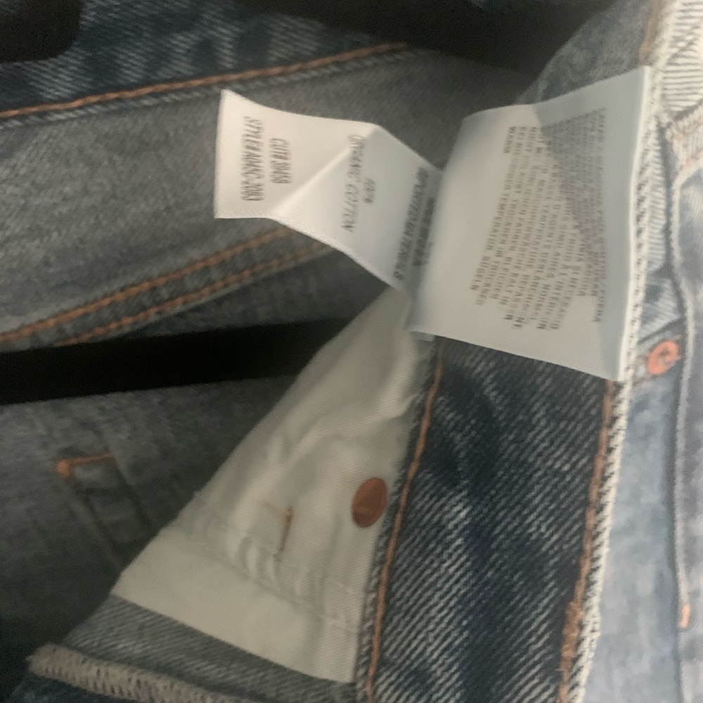 AGOLDE Lana Mid Rise Vintage Straight Jeans - Riptide - NWT! - Picture 9 of 9